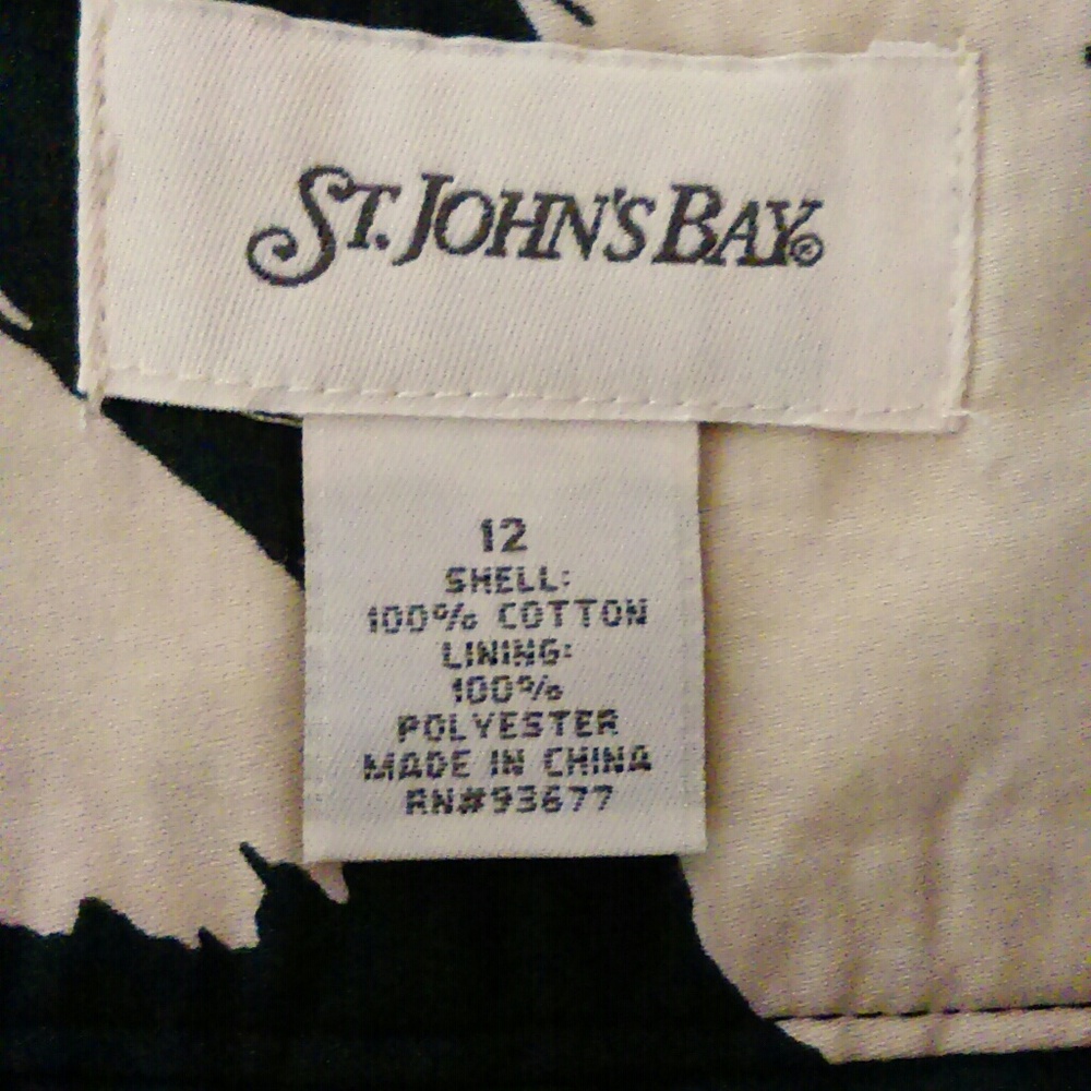 St. John's Bay Printed cotton skirt - Picture 4 of 4